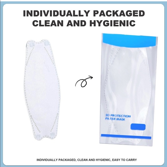 50PCS 3D Disposable 5-COLOR 4-Layer Face Masks For Adult Individually Pa… - Picture 8 of 9